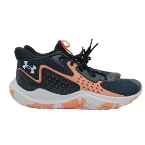 Size 11 Mens/12.5 Womens Under Armour Jet 23 Unisex Basketball Shoes Black/Peach